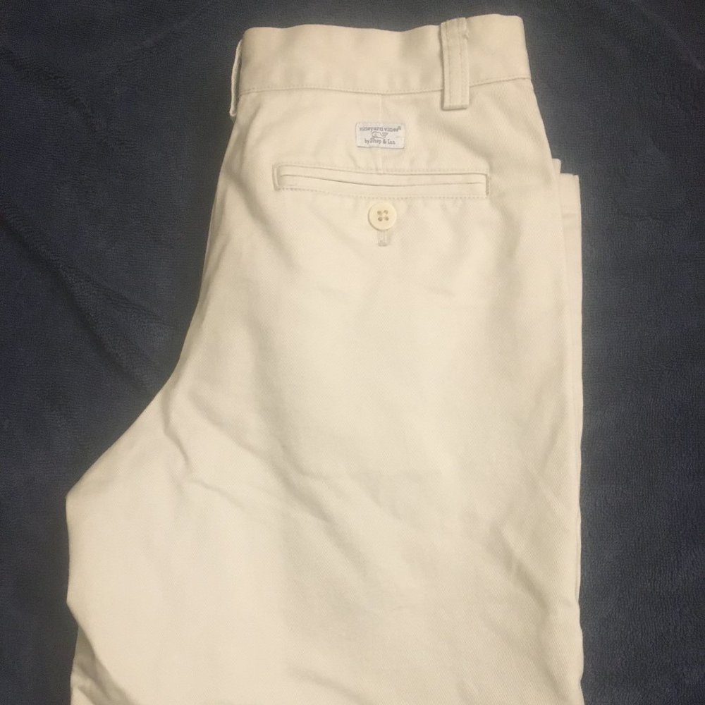Vineyard Vines Boys Flat-Front Khaki Pants